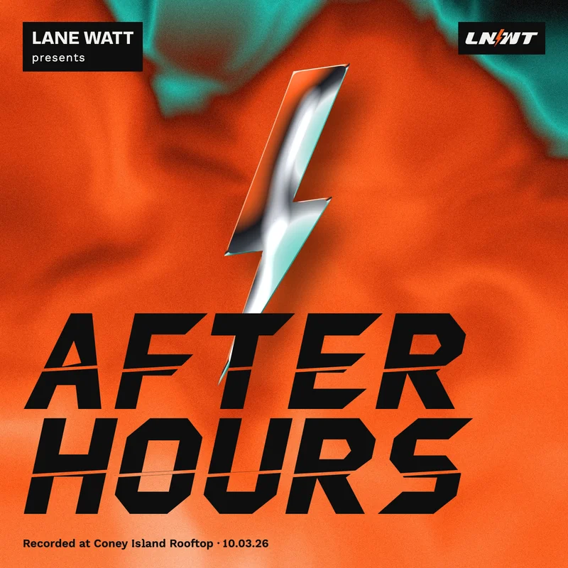 Lane Watt presents After Hours on the orange Signal Field artwork with a chrome bolt